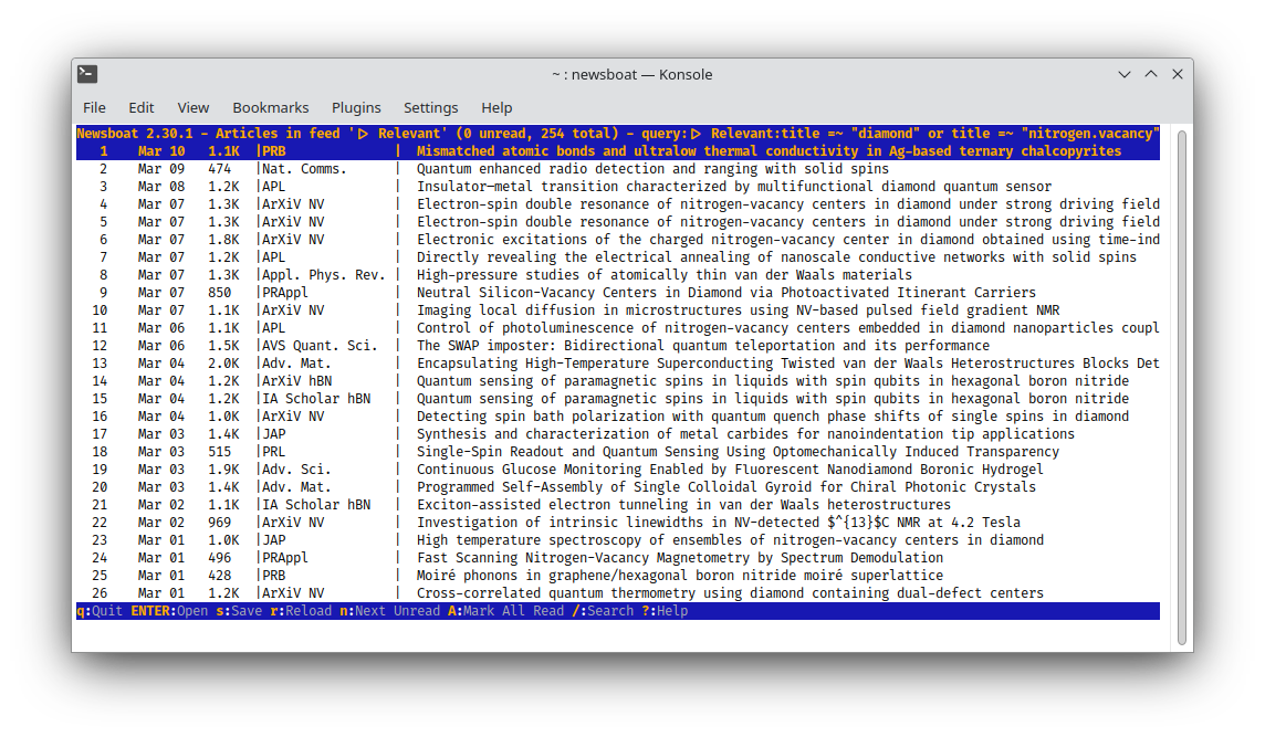 newsboat-query-feed